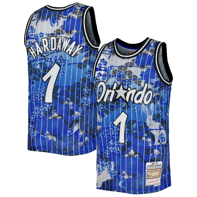 Basketball jerseys for adult playersPenny Hardaway Orlando Magic 1994/95 Hardwood Classics Lunar New Year Swingman Basketball Jersey - Blue