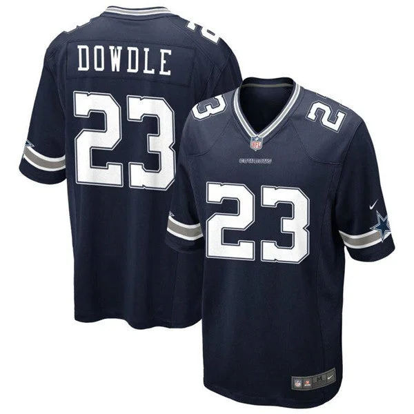 Soccer jerseys for all ages and sizesMen's Dallas Cowboys #23 Rico Dowdle Navy Stitched Football Game Jersey