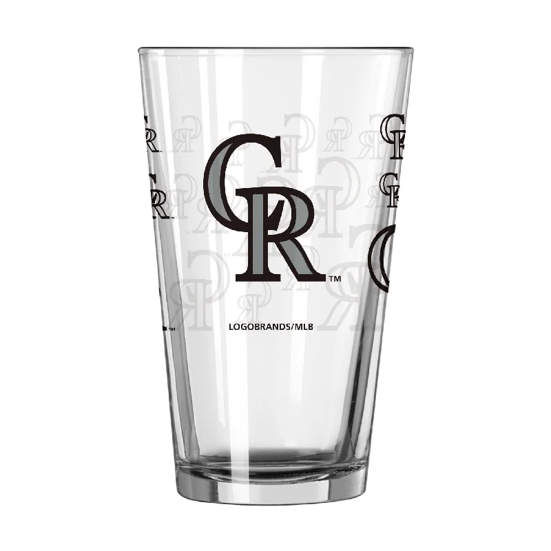 Affordable team award cupsColorado Rockies 16oz Scatter Pint Glass