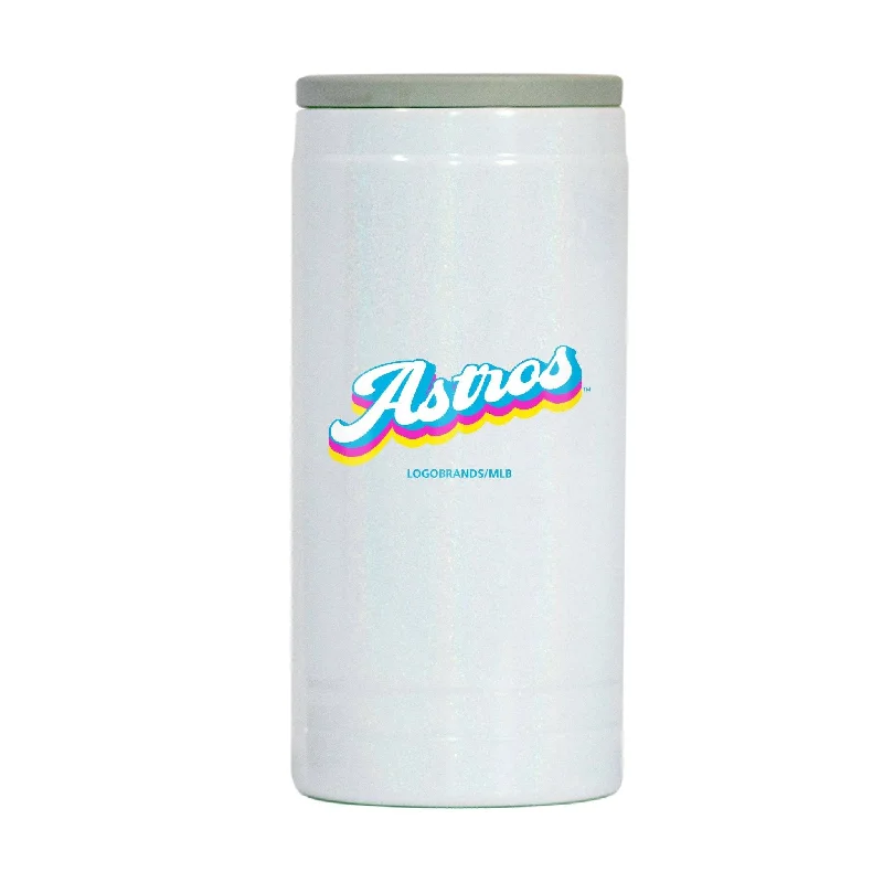 Team cups with event datesHouston Astros 12oz Shadow Iridescent Slim Coolie