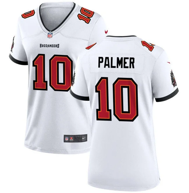 Soccer jerseys for women’s soccer leaguesWomen's Tampa Bay Buccanee #10 Trey Palmer White 2023 Football Stitched Jersey(Run Small)