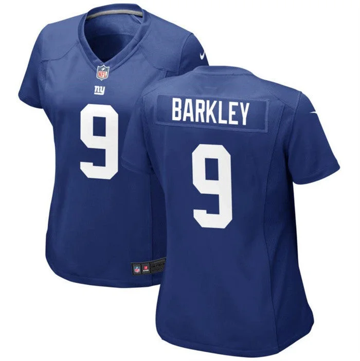 Soccer jerseys for kids with custom designsWomen's New York Giants #9 Matt Barkley Blue Player Football Stitched Jersey(Run Small)