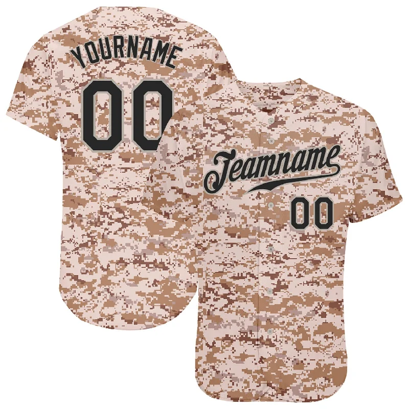 Premium quality baseball jerseys for adultsCustom Camo Black-Gray Authentic Salute To Service Baseball Jersey