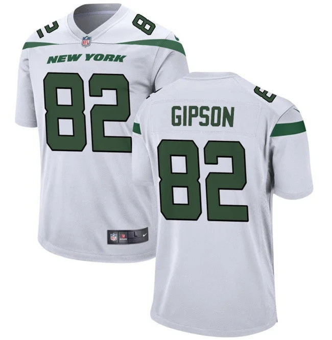 Custom soccer jerseys with embroidered patchesWomen's New York Jets #82 Xavier Gipson White Football Stitched Jersey(Run Small)