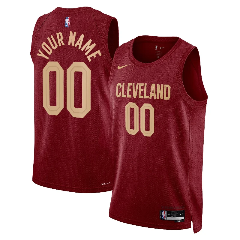 Cheap custom basketball jerseys for leaguesCleveland Cavaliers Unisex Swingman Custom Basketball Jersey Burgundy - Icon Edition