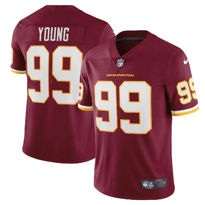 Soccer jerseys with team logos and colorsChase Young Washington Football Team Vapor Limited Jersey - Burgundy