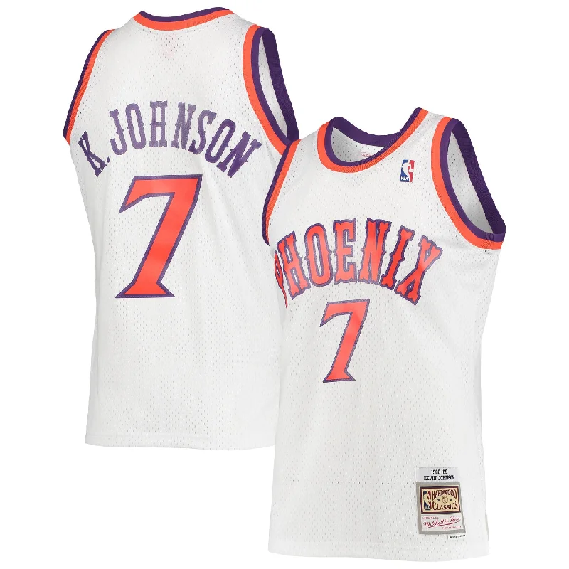 Basketball jerseys for fans with team namesKevin Johnson Phoenix Suns 1988/89 Hardwood Classics Swingman Basketball Jersey - White