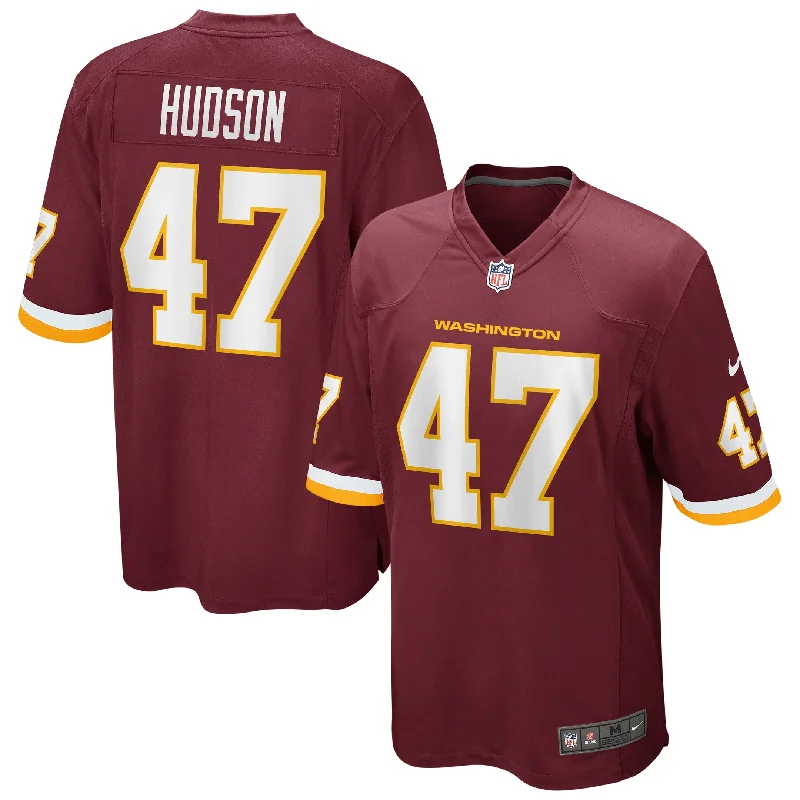 Personalized soccer jerseys for family eventsKhaleke Hudson Washington Football Team Game Player Jersey - Burgundy