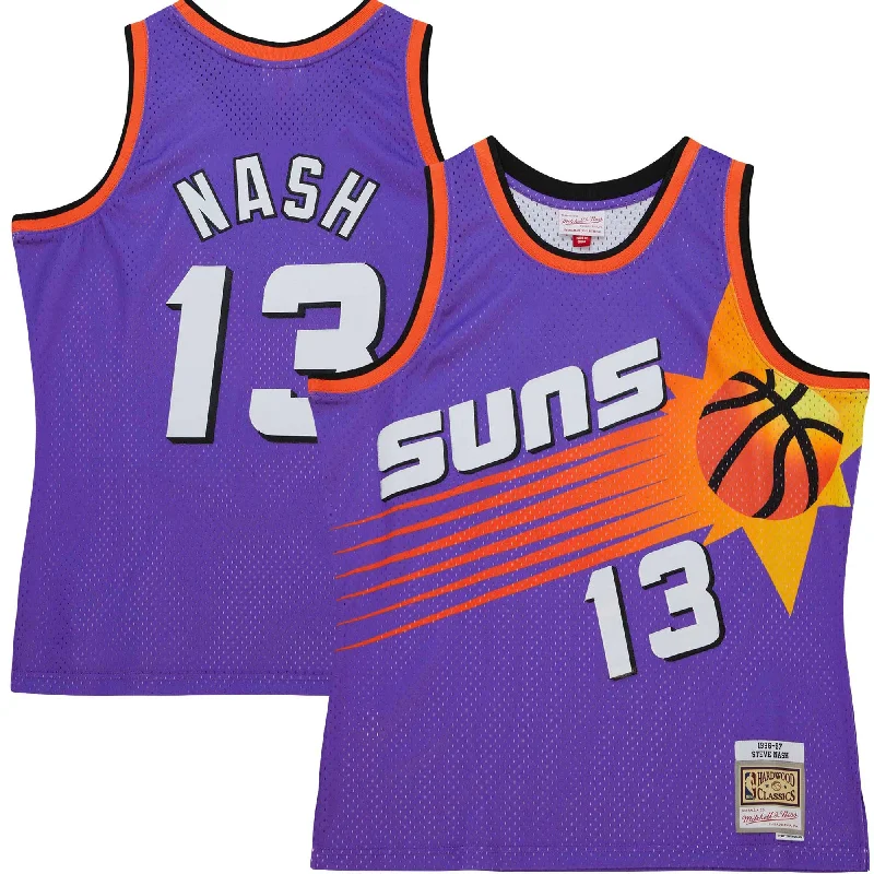 Youth basketball jerseys for boys and girlsSteve Nash Phoenix Suns Hardwood Classics 1996/97 Tropical Swingman Basketball Jersey - Purple