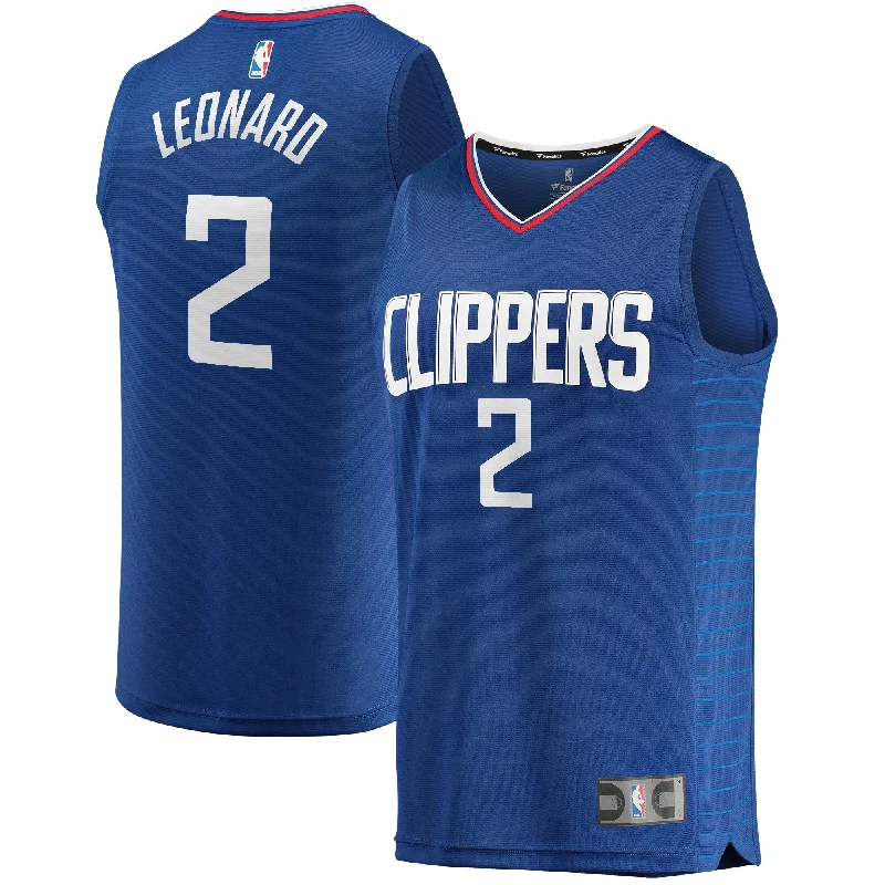 Custom basketball jerseys for women’s basketball teamsKawhi Leonard La Clippers Branded Fast Break Player Basketball Jersey - Icon Edition - Royal