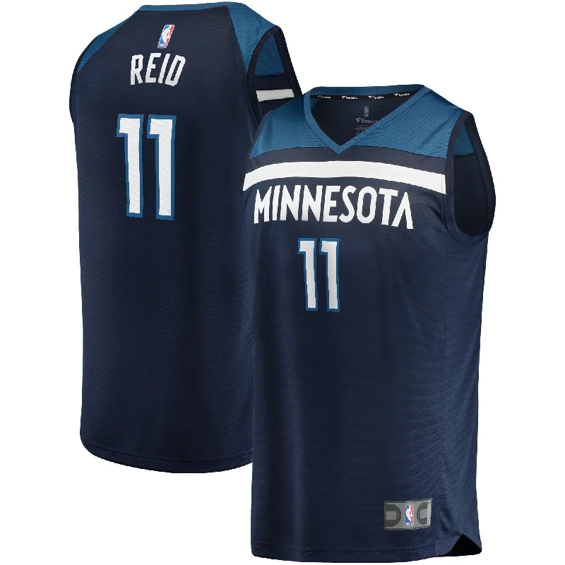 Comfortable basketball jerseys for warm weatherNaz Reid Minnesota Timberwolves Branded Fast Break Basketball Jersey Navy - Icon Edition