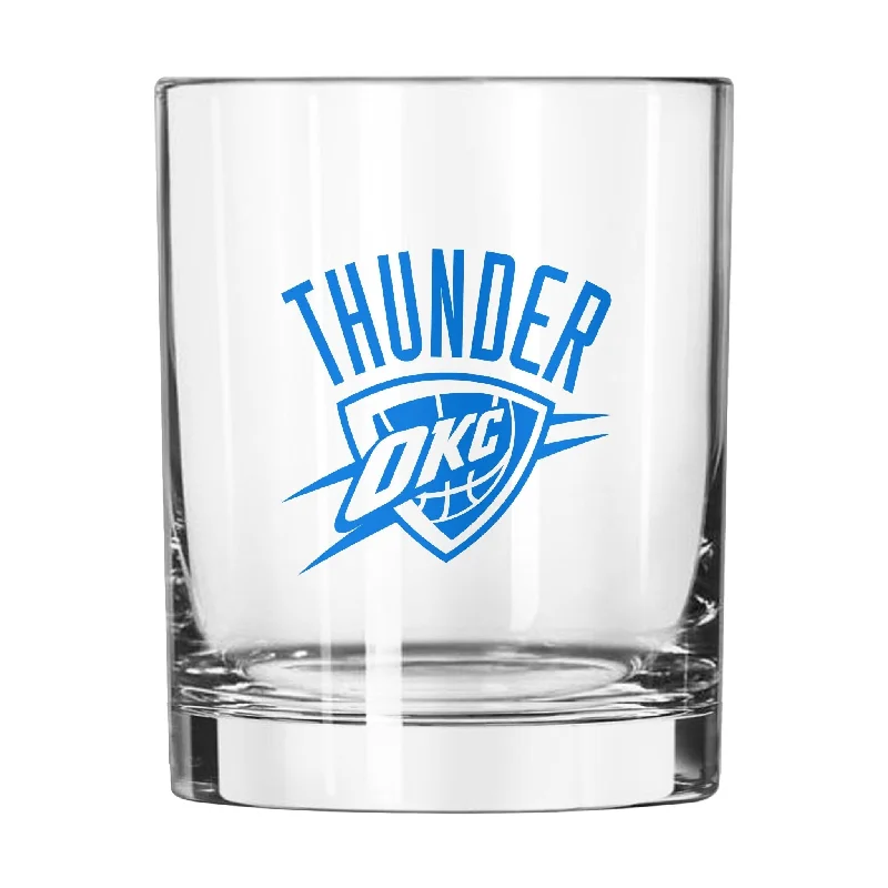 Team cups for MVP awardsOklahoma City Thunder 14oz Gameday Rocks Glass