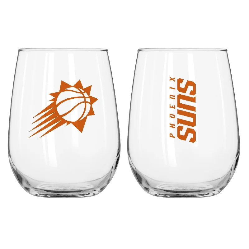 Personalized team trophy designsPhoenix Suns 16oz Gameday Curved Beverage Glass