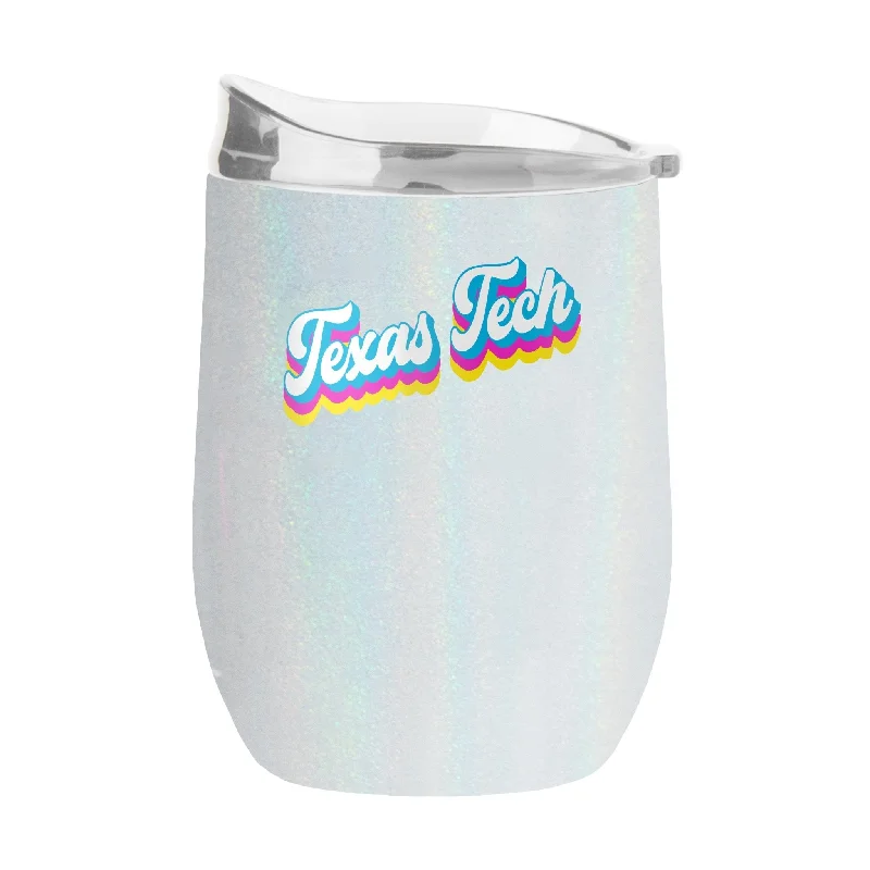 Team cups for baseball championshipsTexas Tech 16oz Shadow Iridescent Curved Tumbler