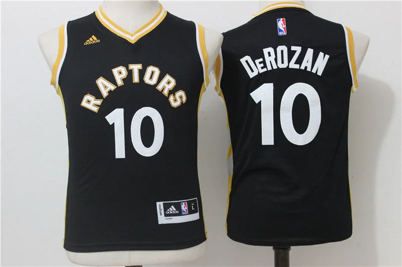 Men’s basketball jerseys with bold designsRaptors 10 DeMar DeRozan Black Youth Alternate Swingman Basketball Jersey