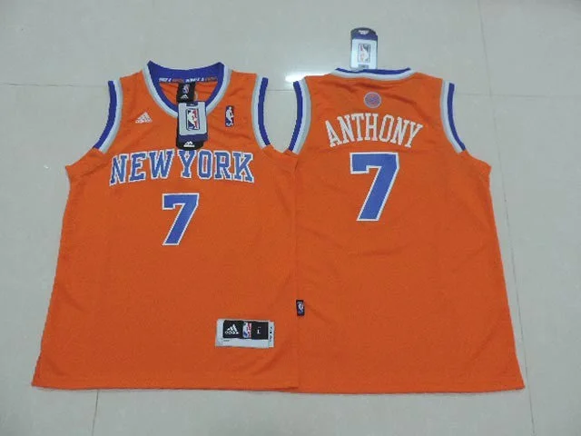 Personalized basketball jerseys for special eventsKnicks 7 Anthony Orange New Revolution 30 Youth Basketball Jersey