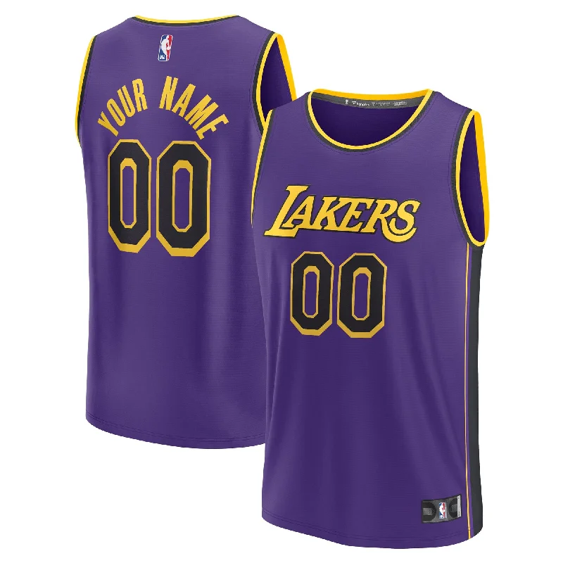 Basketball jerseys for women’s leaguesLos Angeles Lakers Branded 2022/23 Fast Break Custom Basketball Jersey - Purple - Statement Edition