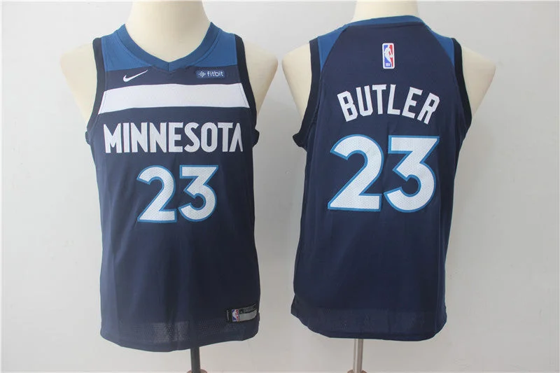 High school basketball jerseys for school teamsTimberwolves 23 Jimmy Butler Navy Youth Swingman Basketball Jersey