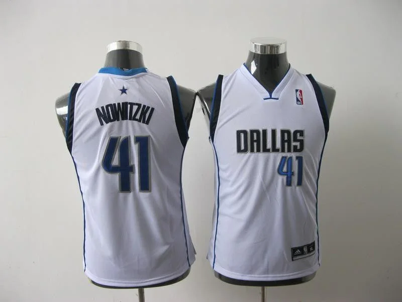 Custom basketball jerseys for teamsMavericks 41 Nowitzki White Youth Basketball Jersey