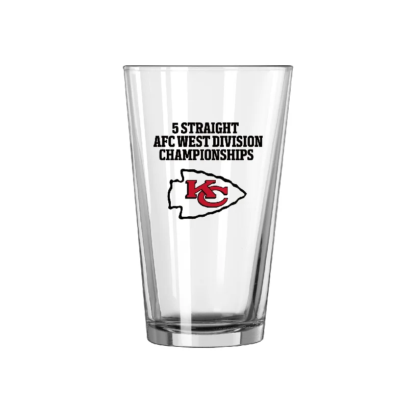 Team cups for corporate eventsKansas City Chiefs 16oz 5 Straight Pint Glass