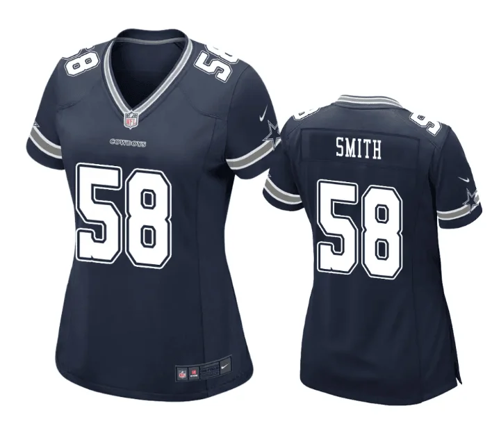 Soccer jerseys for training and practice sessionsWomen's Dallas Cowboys #58 Mazi Smith Navy Stitched Football Game Jersey(Run Small)