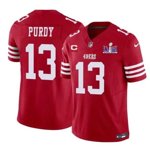 Women’s soccer jerseys with team logoMen's San Francisco 49ers #13 Brock Purdy Red 2023 F.U.S.E. With 1-star C Ptach And NFC West Champions Patch Football Stitched Jersey