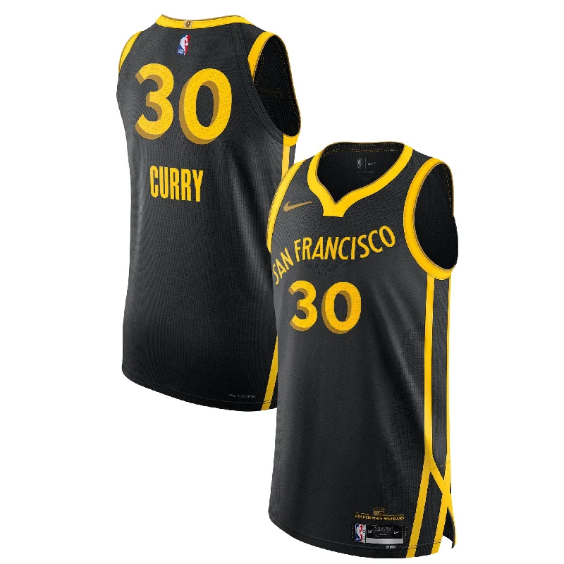 Retro-style basketball jerseys for collectorsStephen Curry Golden State Warriors Basketball Jersey - City Edition - Black