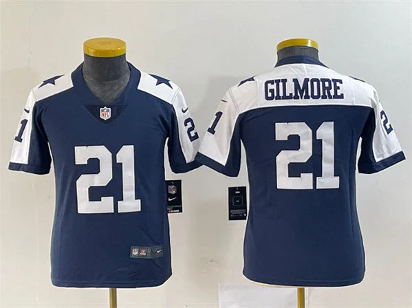 Soccer jerseys with team logos and colorsWomen's Dallas Cowboys #21 Stephon Gilmore Navy Thanksgiving Limited Football Stitched Jersey(Run Small)