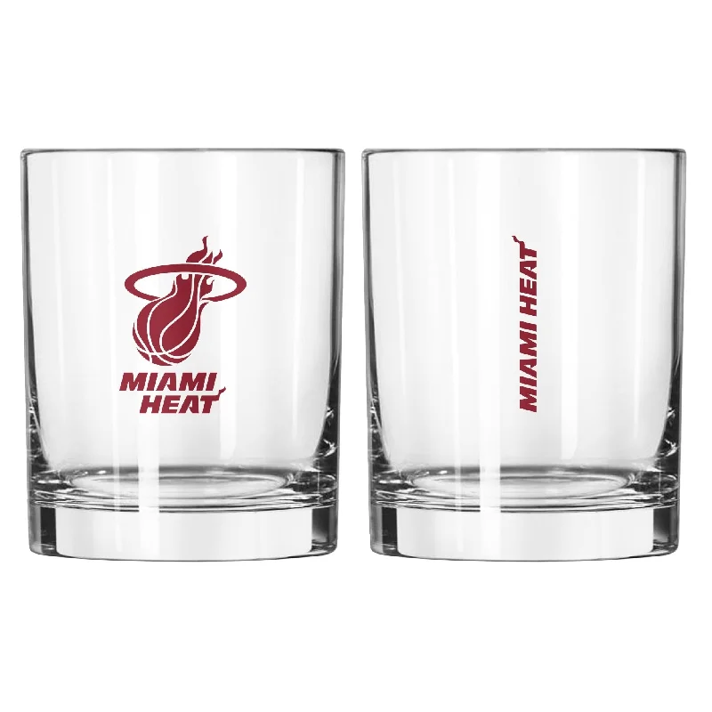 Team cups for participation awardsMiami Heat 14oz Gameday Rocks Glass