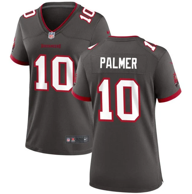 Custom soccer jerseys for teamsWomen's Tampa Bay Buccanee #10 Trey Palmer Gray 2023 Football Stitched Jersey(Run Small)