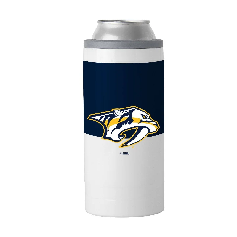 Team cups for end-of-season celebrationsNashville Predators 12oz Colorblock Slim Can Coolie