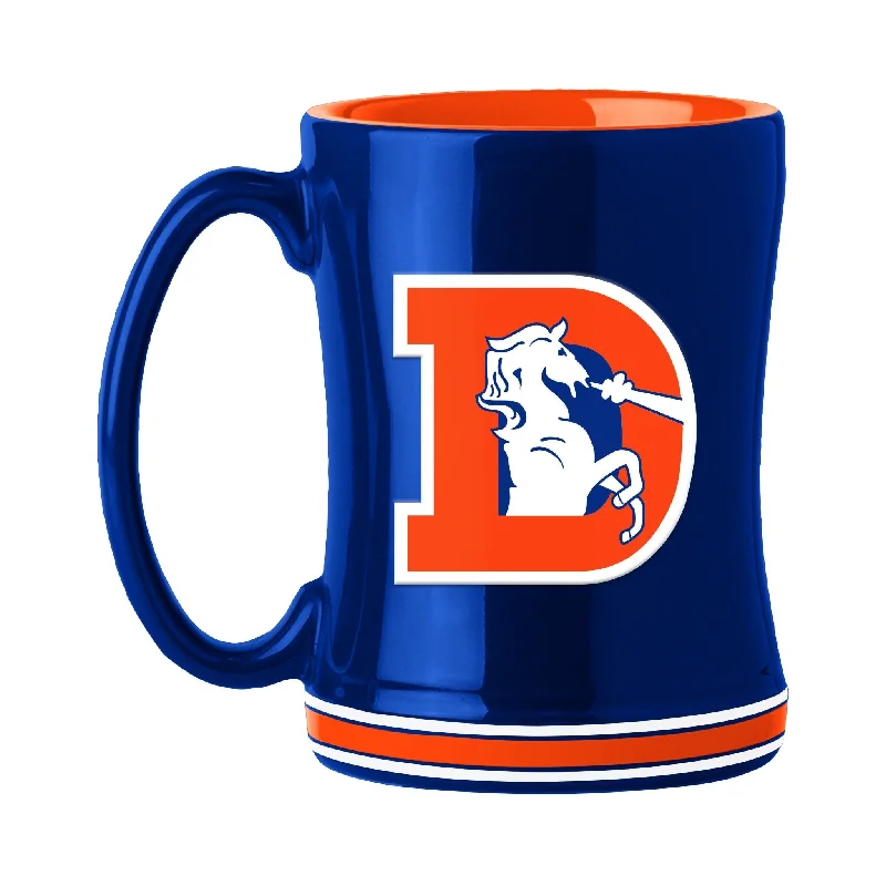 Team cups for coach appreciationDenver Broncos Vintage 14oz Relief Mug