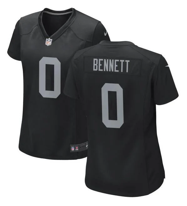 Personalized soccer jerseys for special eventsWomen's Las Vegas Raiders #0 Jakorian Bennett Black Football Stitched Jersey(Run Small)