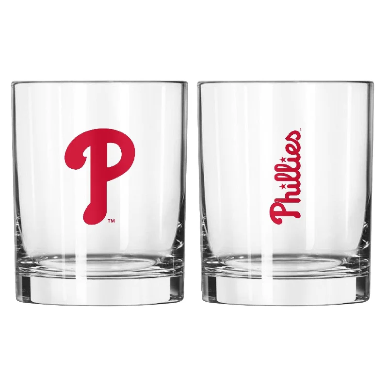 Team cups for community eventsPhiladelphia Phillies 14oz Gameday Rocks Glass