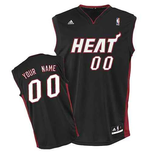 High-quality custom basketball jerseys for serious playersMiami Heat Youth Custom black Basketball Jersey