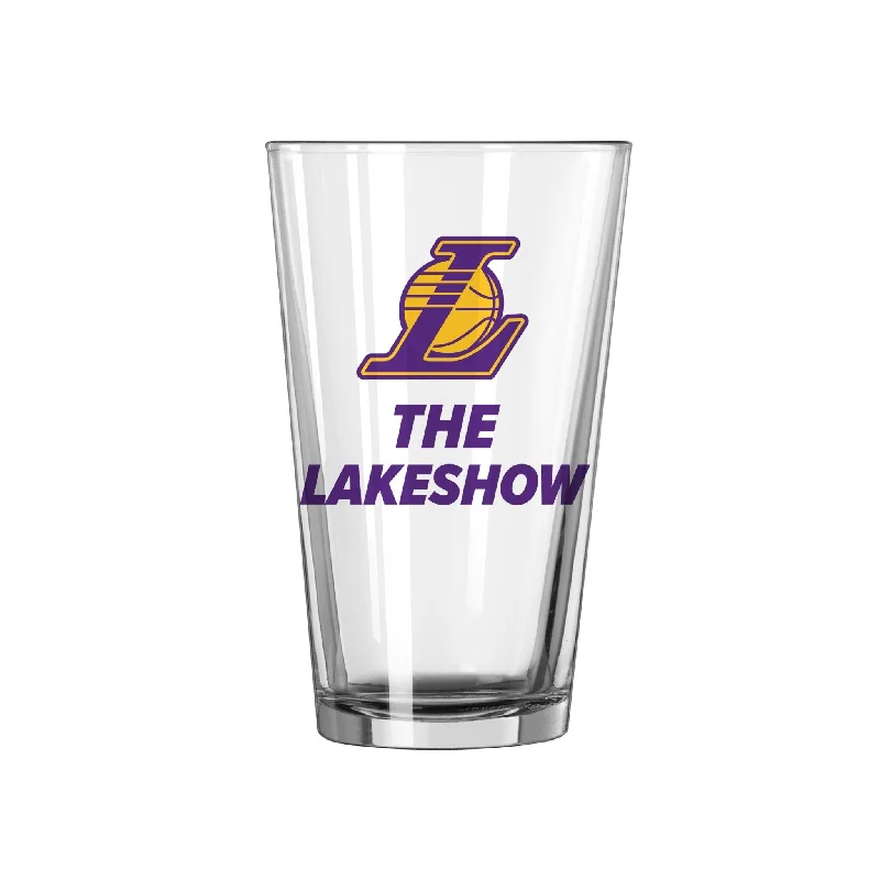 Team cups for community eventsLos Angeles Lakers 16oz Slogan Pint Glass