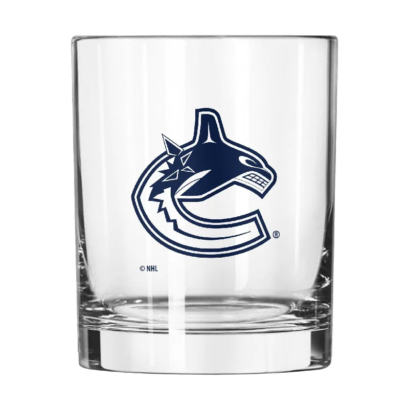 Team cups for school sports eventsVancouver Canucks 14oz Gameday Rocks Glass