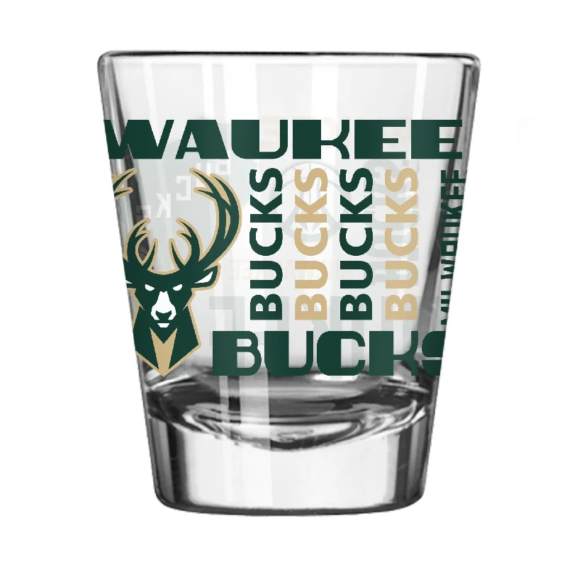 Team cups for coach appreciationMilwaukee Bucks 2oz Spirit Shot Glass