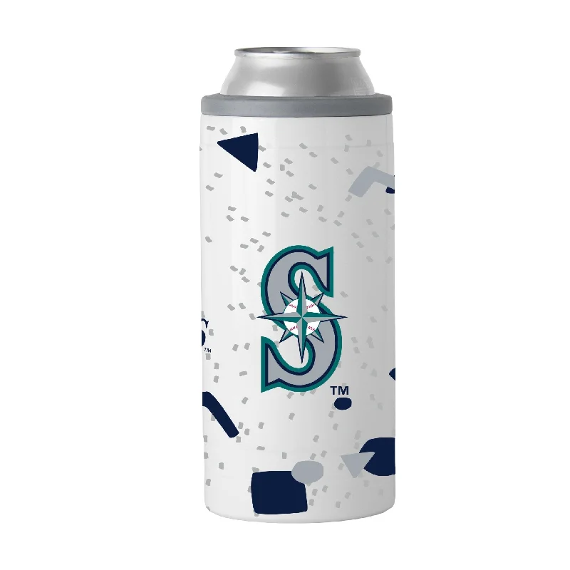 Team cups for office competitionsSeattle Mariners 12oz Flashback Slim Can Coolie