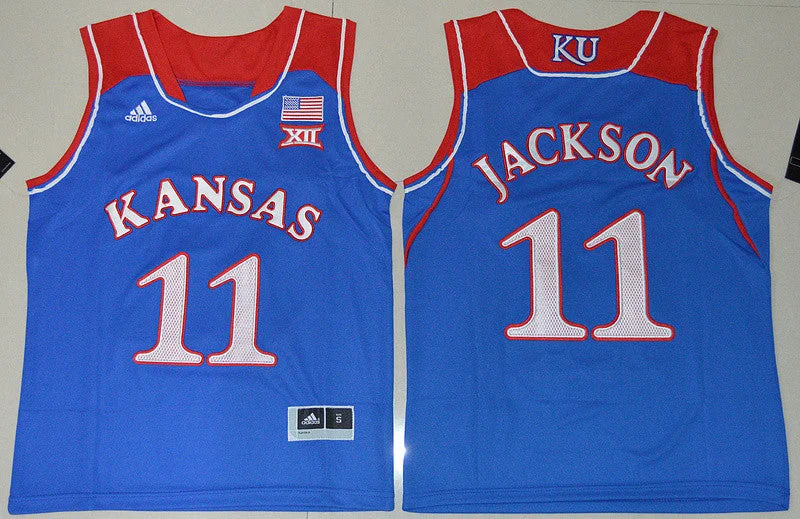 Custom basketball jerseys for fansKansas Jayhawks 11 Josh Jackson Blue Youth College Basketball Jersey