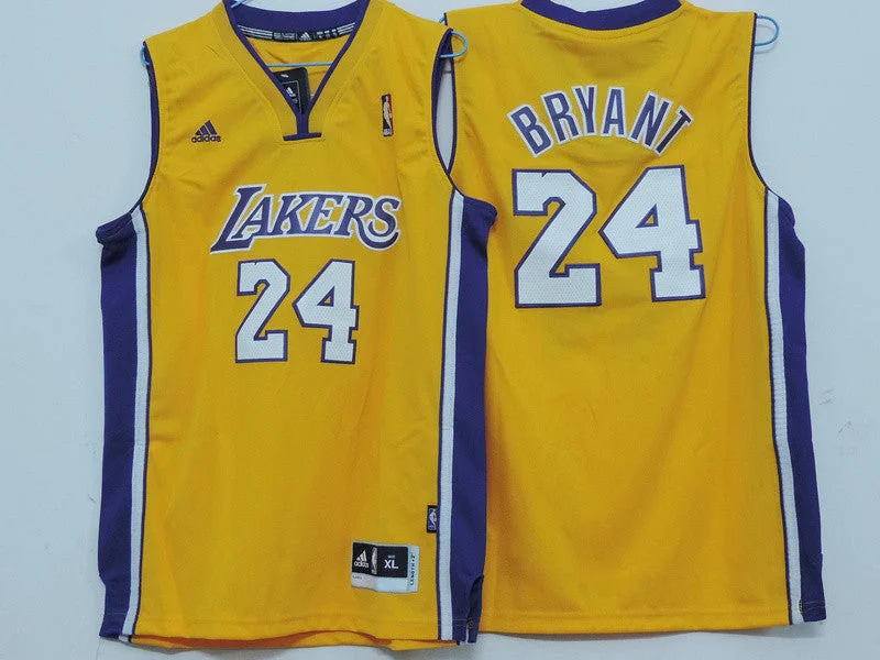 Women’s basketball jerseys with team logoLakers 24 Bryant Gold Youth Basketball Jersey