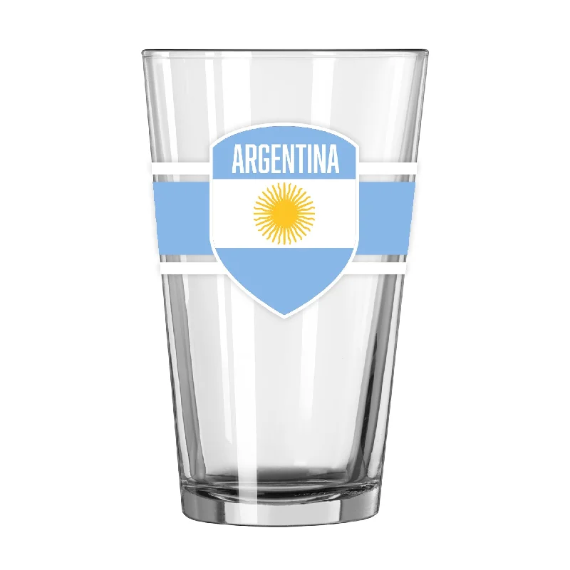 Team cups for school clubsArgentina 16oz Stripe Pint Glass