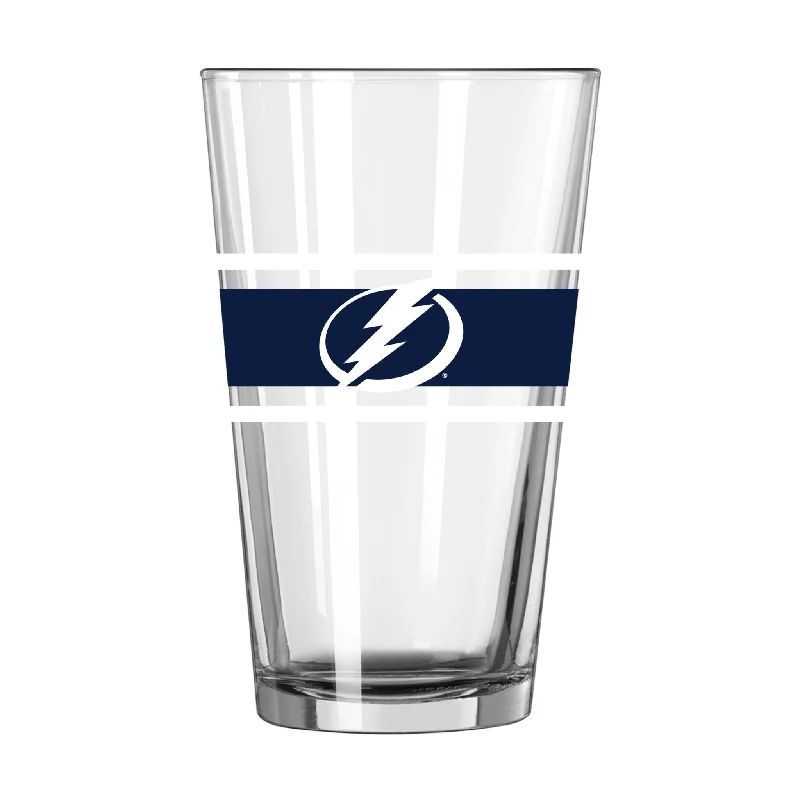 Team cups for corporate eventsTampa Bay Lightning 16oz Stripe Pint Glass