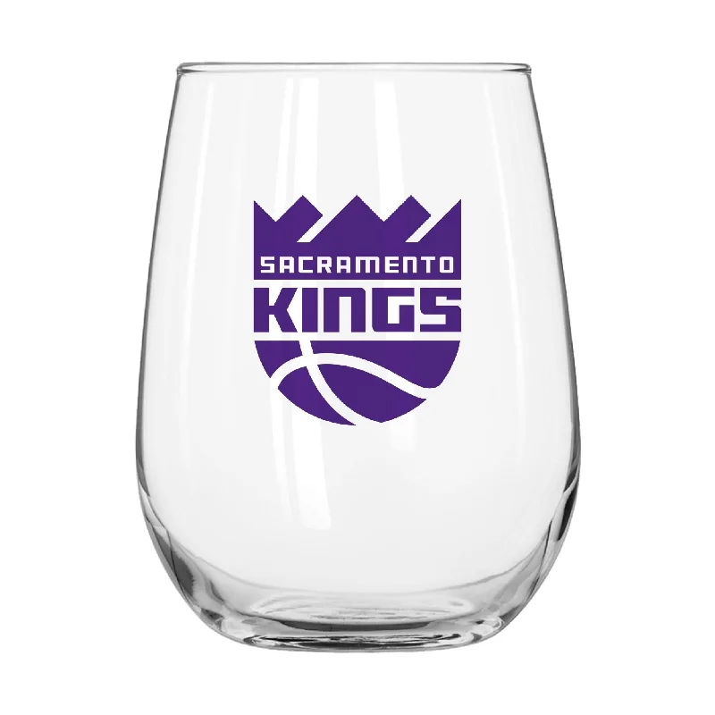 Custom team cups for sportsSacramento Kings 16oz Gameday Curved Beverage Glass