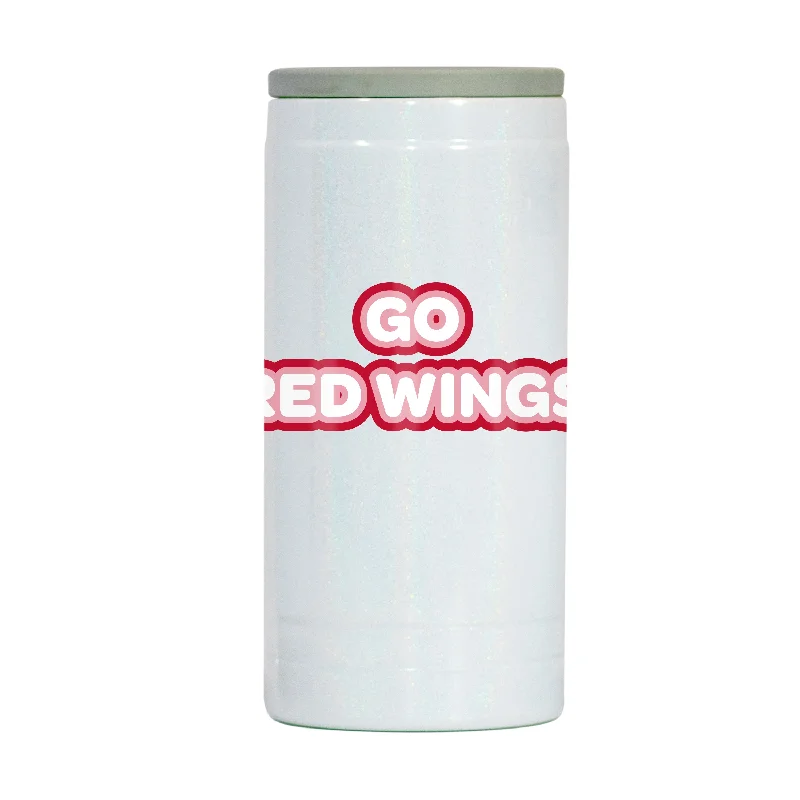 Team cups for soccer tournamentsDetroit Red Wings 12oz Bubble Iridescent Slim Coolie