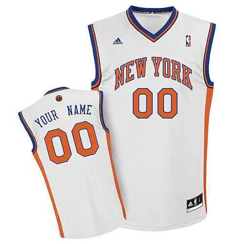 Basketball jerseys for men with custom printsNew York Knicks Youth Custom white Basketball Jersey