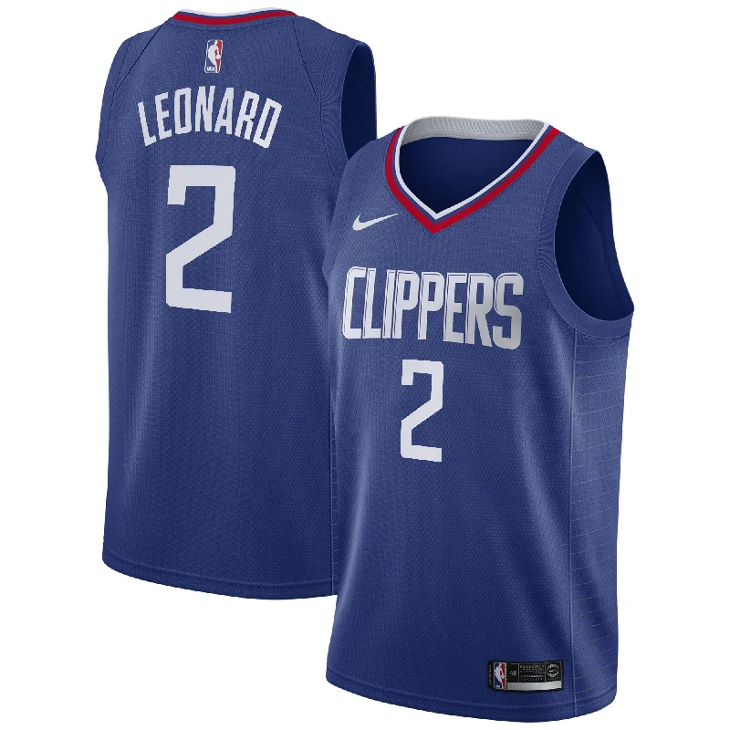 Cheap custom basketball jerseys for leaguesKawhi Leonard La Clippers 2019/20 Swingman Basketball Jersey Blue - Icon Edition