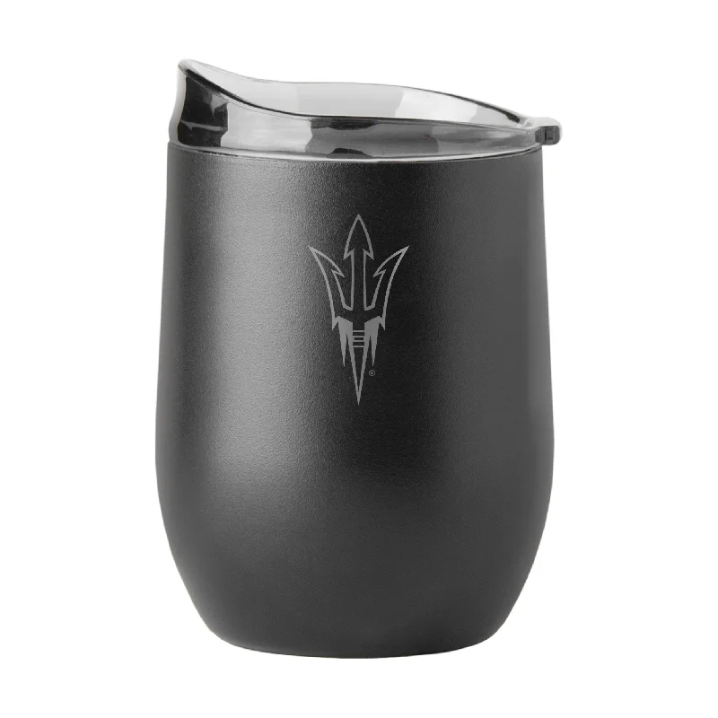 Team cups for science competitionsArizona State 16oz Black Etch Powder Coat Curved Bev