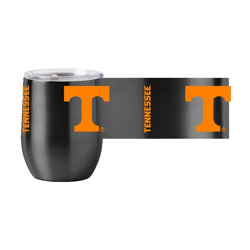 Team cups for fan clubsTennessee Black 16oz Gameday Stainless Curved Beverage