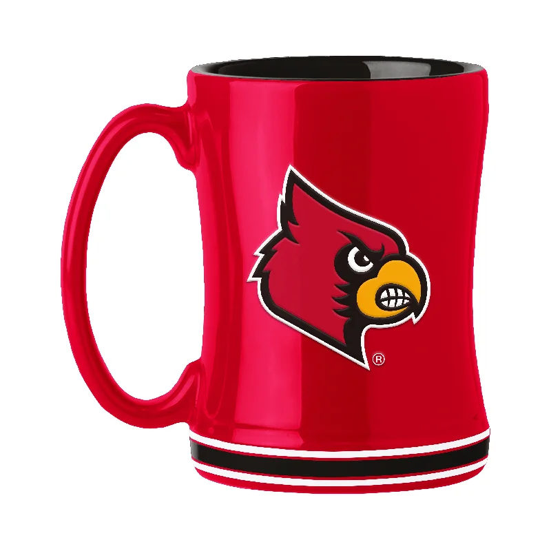 Team cups for fan clubsLouisville 14oz Relief Mug